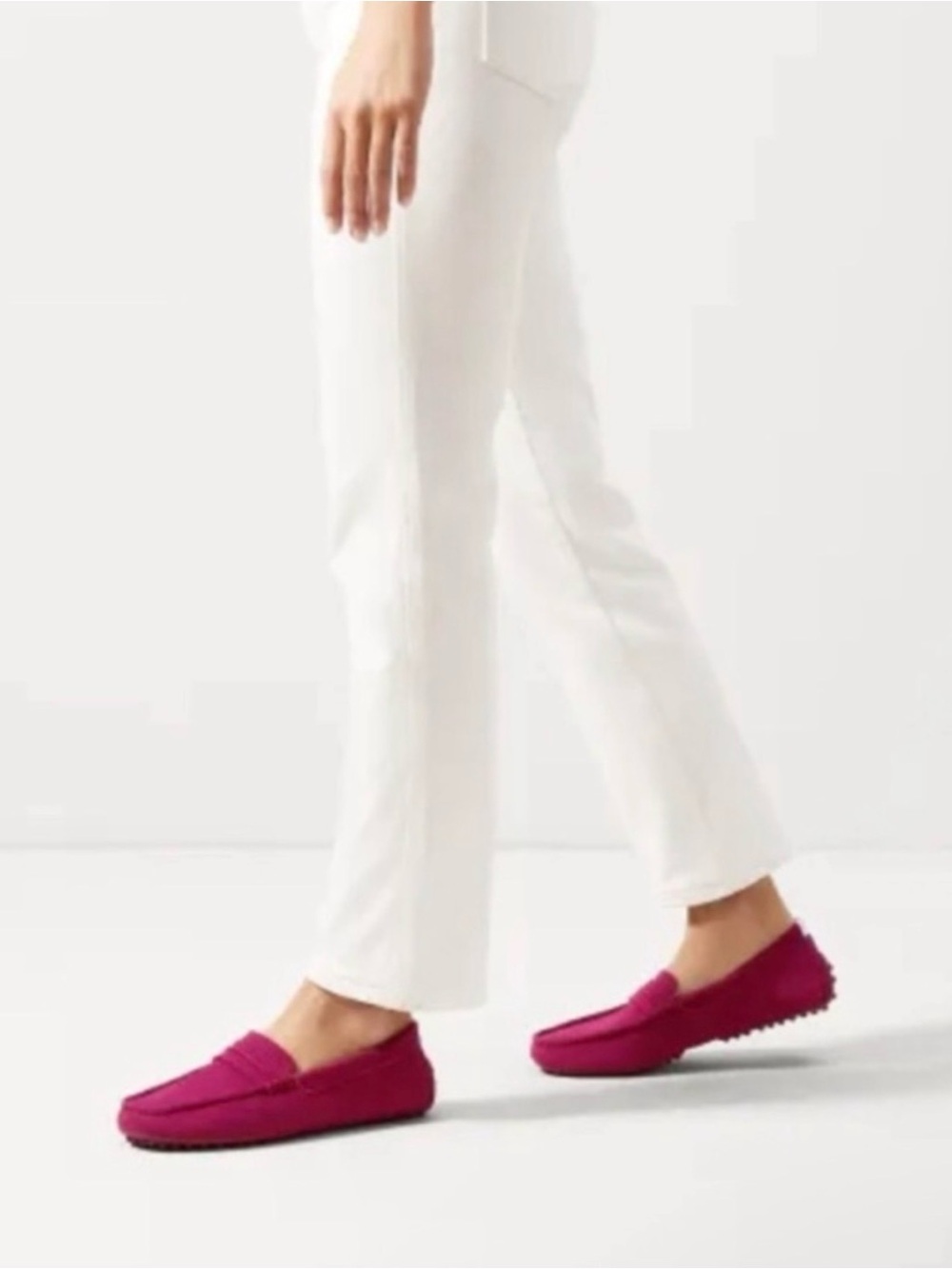 Rothy's The Driver Classic Slip On Driving Loafer In Retired Burgundy - Picture 4 of 8